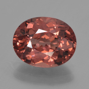 3,48 ctw natürlicher Rosérosa Malaya-Granat, Oval Schliff, VS
