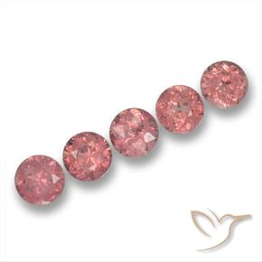 4.25 ct natürliche rose-rosa Malaya-Granat-Edelsteine, Runden, VS