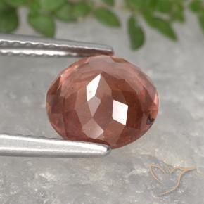9,17 ctw natürlicher Himbeerrosa Malaya-Granat, Runden, VS