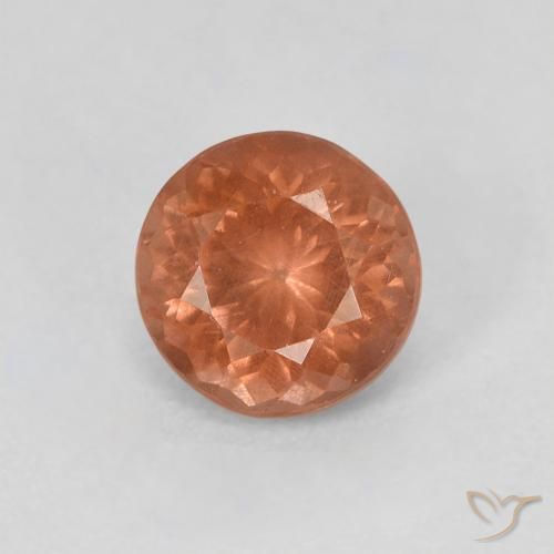 0.82ct Natürlicher Orangerosa Malaya-Granat, Runden, VS