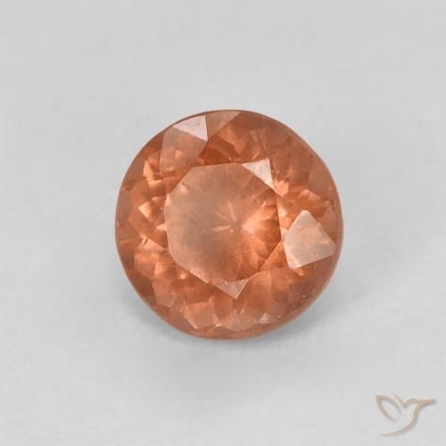 9,17 ctw natürlicher Orangerosa Malaya-Granat, Runden, VS