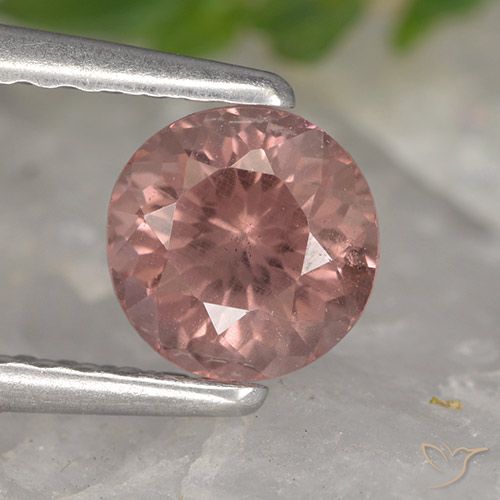 0.90ct Natürlicher rose-rosa Malaya-Granat, Runden, VS, Photo A