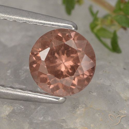 0.93ct Natürlicher Mittel-Dunkelrosa Malaya-Granat, Runden, VS, Photo A