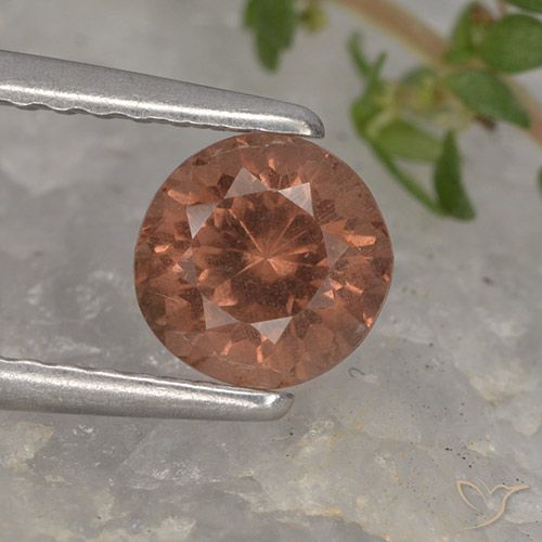 0.93ct Natürlicher tiefrosa Malaya-Granat, Runden, VS, Photo A