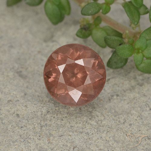 1.27ct Natürlicher Orangerosa Malaya-Granat, Runden, VS