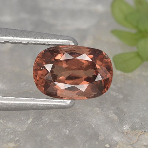 0.79ct Natürlicher tiefrose-rot Malaya-Granat, Kissen, VVS-VS