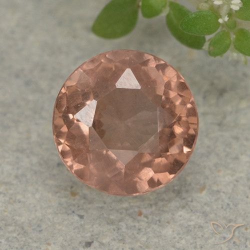0.93ct Natürlicher Grapefruit-Rosa Malaya-Granat, Runden, VS