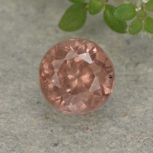 0.73ct Natürlicher Orangerosa Malaya-Granat, Runden, VS
