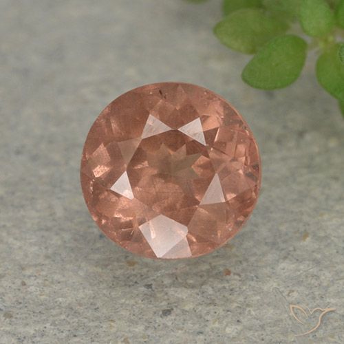0.86ct Natürlicher Grapefruit-Rosa Malaya-Granat, Runden, VS, Photo A