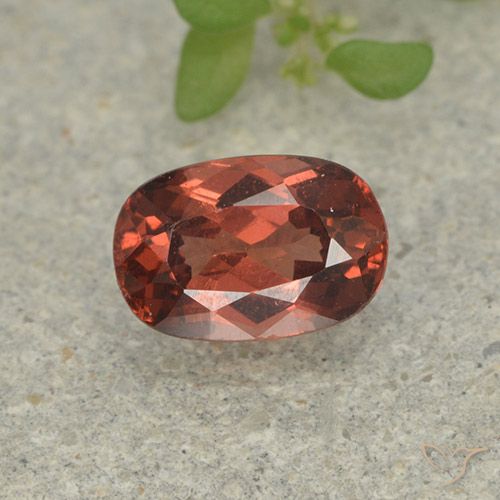 0.78ct Natürlicher tiefrose-rot Malaya-Granat, Kissen, VS, Photo A