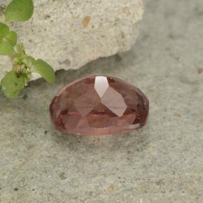 0,78 ctw natürlicher rosafarbener Malaya-Granat, Kissenschliff, VS