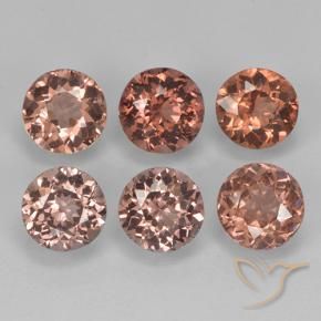 3.88 ct natürliche Mittelrot Malaya-Granat-Edelsteine, Runden, VS