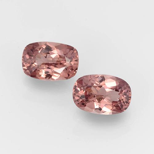 1,36 ct natürliche rosafarbener Malaya-Granat-Edelsteine, Kissenschliff, VVS-VS