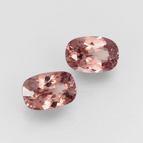 1,36 ct natürliche rosafarbener Malaya-Granat-Edelsteine, Kissenschliff, VVS-VS