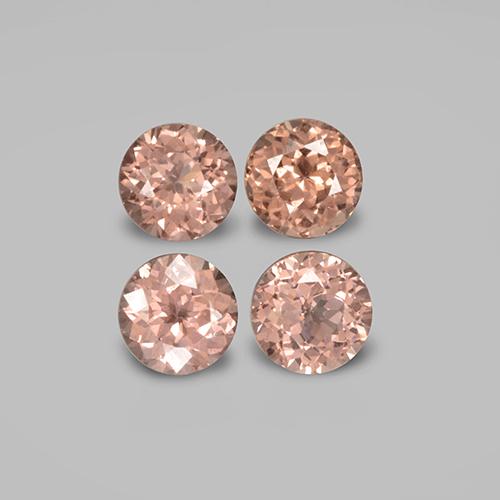 1,98 ct natürliche orangefarbener Malaya-Granat-Edelsteine, Rundschliff, VS