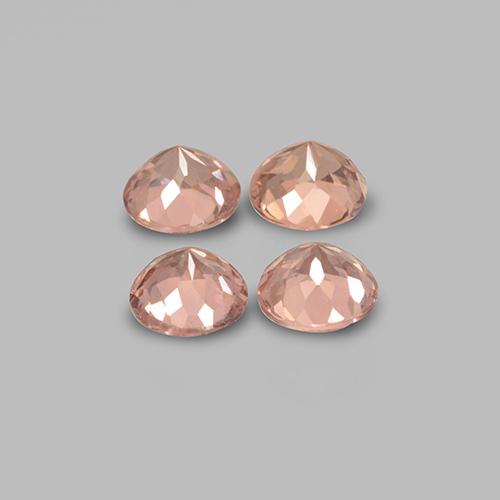 1,98 ct natürliche orangefarbener Malaya-Granat-Edelsteine, Rundschliff, VS
