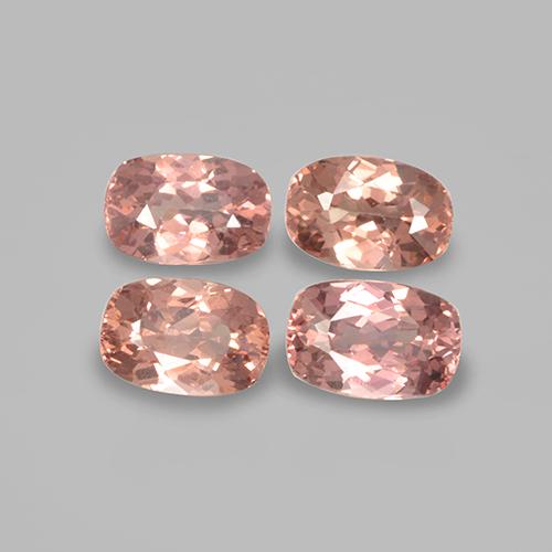 2,64 ct natürliche rosafarbener Malaya-Granat-Edelsteine, Kissenschliff, VVS-VS