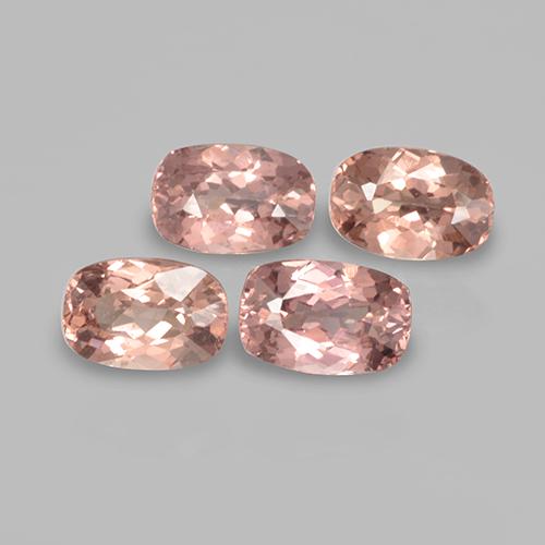 2,64 ct natürliche rosafarbener Malaya-Granat-Edelsteine, Kissenschliff, VVS-VS