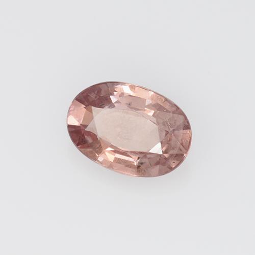 0,59 ctw natürlicher rosafarbener Malaya-Granat, Oval Schliff, VS
