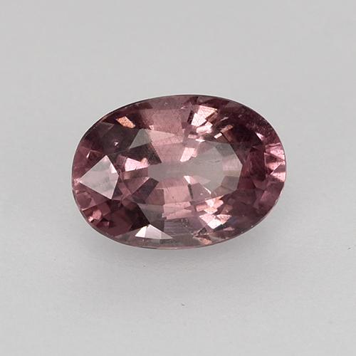 0,66 ctw natürlicher purpurfarbener Malaya-Granat, Oval Schliff, VS