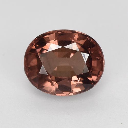 1,31 ctw natürlicher roter Malaya-Granat, Oval Schliff, VS