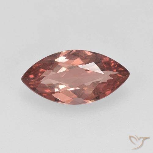 1.57ct Natürlicher hellrosa Malaya-Granat, Marquise, VS, Photo A