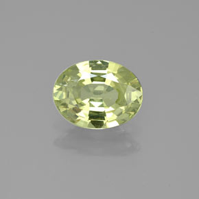 1,25 ctw natürlicher grüner Mali-Granat, Oval Schliff, VS