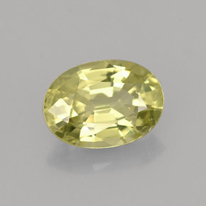 1,33 ctw natürlicher grüner Mali-Granat, Oval Schliff, VS