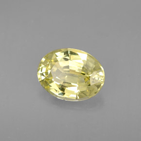 1,35 ctw natürlicher grüner Mali-Granat, Oval Schliff, VS
