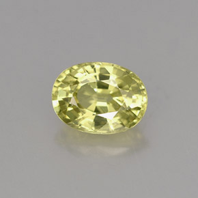 1,15 ctw natürlicher grüner Mali-Granat, Oval Schliff, VS