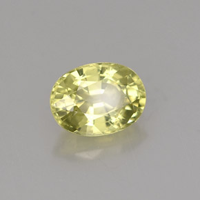 1,15 ctw natürlicher grüner Mali-Granat, Oval Schliff, VS