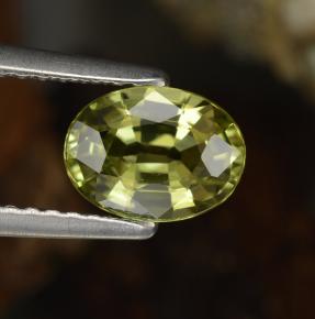 1,14 ctw natürlicher gelber Mali-Granat, Oval Schliff, VVS-VS