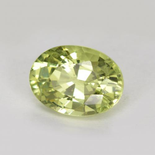 1,10 ctw natürlicher grüner Mali-Granat, Oval Schliff, VS