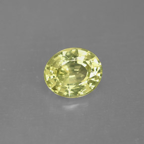 1,27 ctw natürlicher grüner Mali-Granat, Oval Schliff, VVS-VS