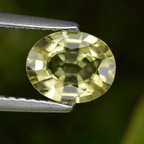 1,06 ctw natürlicher gelber Mali-Granat, Oval Schliff, VS