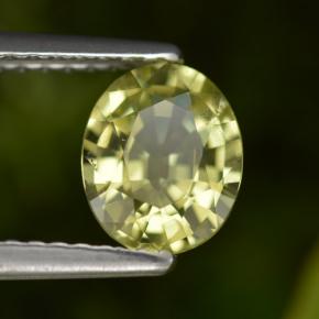 1,06 ctw natürlicher gelber Mali-Granat, Oval Schliff, VS