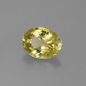 1,45 ctw natürlicher grüner Mali-Granat, Oval Schliff, VVS-VS