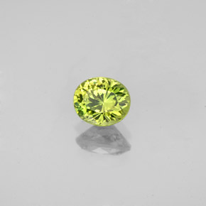 0,79 ctw natürlicher grüner Mali-Granat, Oval Schliff, VS