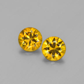  ct natürliche grünlich-gelb Mali-Granat-Edelsteine, Rund Schliff, VVS-VS