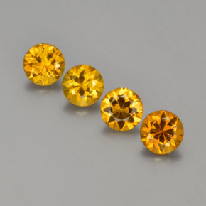 1.76 ct natürliche Mittelorange Mali-Granat-Edelsteine, Rund Schliff, VVS-VS
