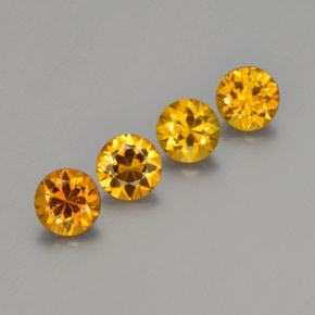 1.76 ct natürliche Mittelorange Mali-Granat-Edelsteine, Rund Schliff, VVS-VS