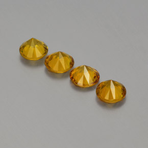 1.76 ct natürliche Mittelorange Mali-Granat-Edelsteine, Rund Schliff, VVS-VS