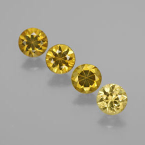  ct natürliche Goldgrün Mali-Granat-Edelsteine, Rund Schliff, VVS-VS