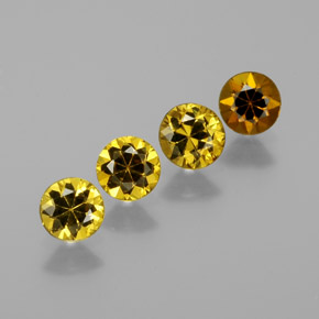  ct natürliche gold-grün Mali-Granat-Edelsteine, Rund Schliff, VVS-VS