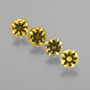  ct natürliche gold-grün Mali-Granat-Edelsteine, Rund Schliff, VVS