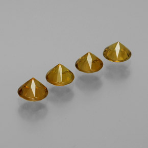  ct natürliche grünlich-gold Mali-Granat-Edelsteine, Rund Schliff, VVS