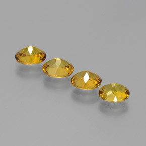 2.94 ct natürliche grünlich-gold-braun Mali-Granat-Edelsteine, Oval Schliff, VS