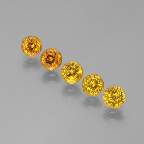 2.74 ct natürliche gold-orange Mali-Granat-Edelsteine, Rund Schliff, VVS-VS