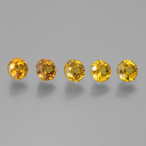 2.74 ct natürliche gold-orange Mali-Granat-Edelsteine, Rund Schliff, VVS-VS