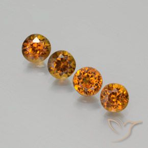 2.36ctw Natürlicher Mittelorange Mali-Granat, Runden, VVS-VS